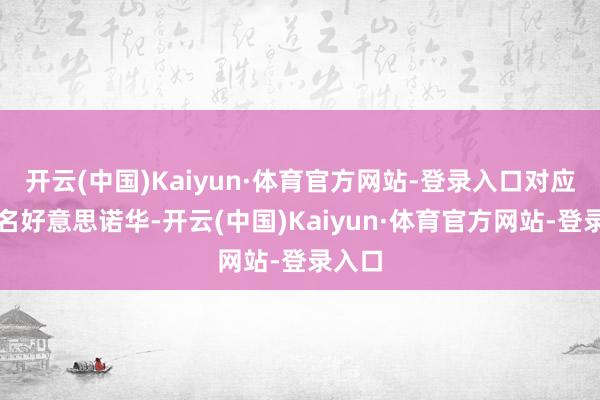 开云(中国)Kaiyun·体育官方网站-登录入口对应正股名好意思诺华-开云(中国)Kaiyun·体育官方网站-登录入口